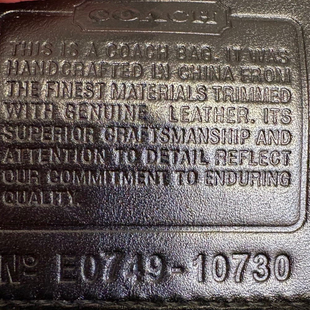 Coach 10730 black vintage y2k mini carly Carley bag rare - Picture 14 of 14